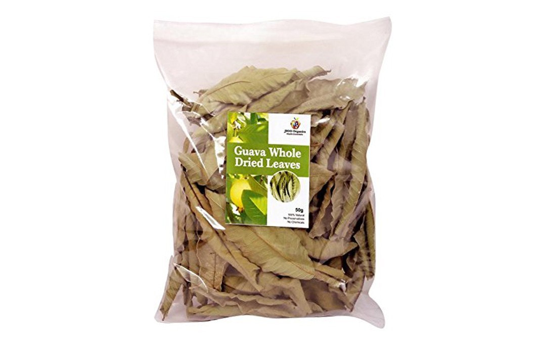 Jioo Organics Guava Whole Dried Leaves    Pack  50 grams